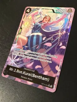One Piece CCG MR.2.BON.KUREI (Bentham) OP14-091 Alt Art English Near Mint Cond. - Image 2