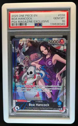 2024 One Piece 500 Years in the Future Boa Hancock Leader #OP07-038 PSA 10 - Image 1