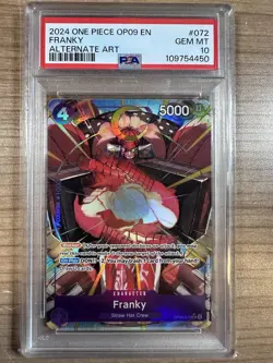 Franky 2024 One Piece - Emperors in the New World - Alternate Art PSA 10 - Image 1