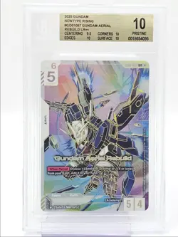 GUNDAM AERIAL 2025 GUNDAM NEWTYPE RISING LEGENDARY RARE++ BGS 10 Q6095 - Image 1