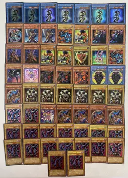 YGO Mixed Lot of 58 Vintage Cards Summoned Skull Dark Magician Girl DMG-MP - Image 1