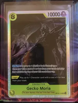 One Piece Card Game TCG - Gecko Moria OP14-104 SR English Holo - Image 1
