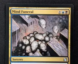 MTG Mind Funeral- Signed -Modern Masters Magic the Gathering Card # 181 - Image 3