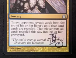 MTG Mind Funeral- Signed -Modern Masters Magic the Gathering Card # 181 - Image 4