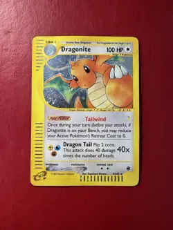 Dragonite 9/165 Holo Rare Expedition Pokemon Card HP DMG - Image 1