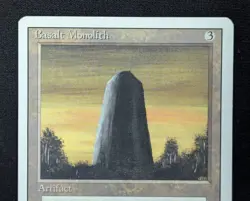MTG Basalt Monolith- DAMAGED -3rd Edition Magic the Gathering Card # 235 - Image 3