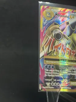 Pokemon TCG Mega M Blastoise EX Evolutions Full Art Ultra Rare Holo Card 102/108 - Image 3