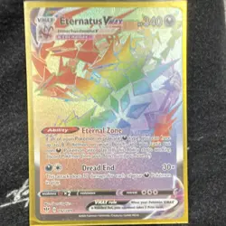 Pokemon TCG Eternatus VMAX Rainbow Rare Holo Darkness Ablaze Lot of 2 Cards - Image 1