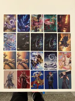 Magic The Gathering Final Fantasy Art Card Lot. NM. Sephiroth, Cloud, Squall - Image 1