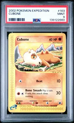 Cubone 103/165 PSA 9 Mint Non-Holo Expedition Base Set Pokemon Card 🔥🔥 - Image 1