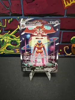 Pokemon Deoxys VMAX Ultra Rare TCG Card Crown Zenith: Galarian Gallery GG45/GG70 - Image 1