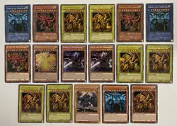 YGO Mixed Sets Obelisk Slifer Ra Lot of 17 Cards Ultra Secret DMG-MP Condition - Image 1