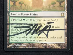 MTG Temple Garden- Signed -Return to Ravnica Magic the Gathering Card # 248 - Image 4