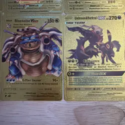 Pokemon Lot Of 18 Gold Foil Fan Art Cards - Image 3