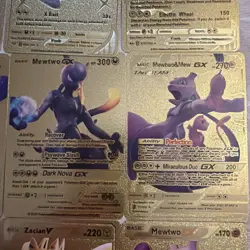 Pokemon Lot Of 18 Gold Foil Fan Art Cards - Image 5