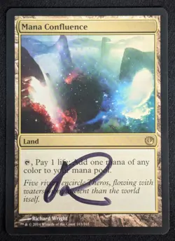MTG Mana Confluence- Signed -Journey into Nyx Magic the Gathering Card # 163 - Image 1