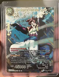 Dragon Ball Super Card Game SS4 Gogeta, Peerless Fusion BT10-154 SCR - Image 1
