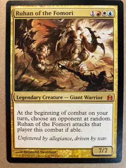 MTG 1x Ruhan fo the Fomori Commander Legacy Magic the Gathering Card x1 NM - Image 1