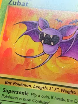 ZUBAT 1ST EDITION - 57/62 - FOSSIL - POKEMON CARD - MP - Image 3