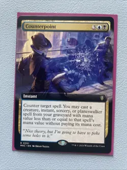 MTG Card : Counterpoint (Murders Karlov Manor) EXTENDED ART - Image 1