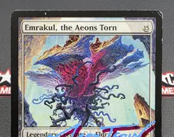 MTG Emrakul, the Aeons Torn - Signed - Rise of the Eldrazi Magic Card # 4 - Image 3