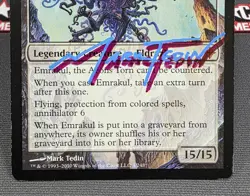 MTG Emrakul, the Aeons Torn - Signed - Rise of the Eldrazi Magic Card # 4 - Image 4