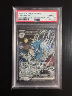 Pokemon Kingdra EX Sir SVP 131 Black Star Promo Card PSA 10 - Image 1