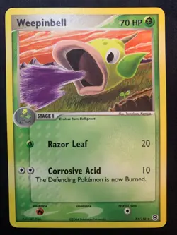 WEEPINBELL - 51/112 - FIRERED & LEAFGREEN - POKEMON CARD - MP - Image 1