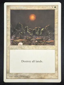 MTG Armageddon- DAMAGED -Anthologies Magic the Gathering Card # 001 - Image 1