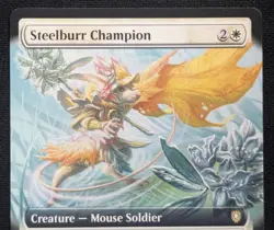 MTG Steelburr Champion- Signed -Bloomburrow Commander Magic Card # 48 - Image 3