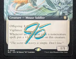 MTG Steelburr Champion- Signed -Bloomburrow Commander Magic Card # 48 - Image 4