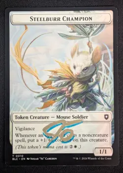 MTG Steelburr Champion- Signed Artist Proof -Bloomburrow Commander Magic Card - Image 1