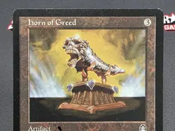 MTG Horn of Greed - Signed - Stronghold Magic the Gathering Card - Image 3