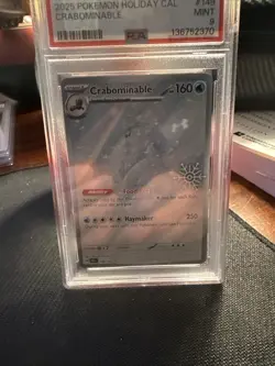 Pokemon TCG Crabominable Card 149 Holiday Calendar Illustration, Stamped-PSA 9 - Image 3