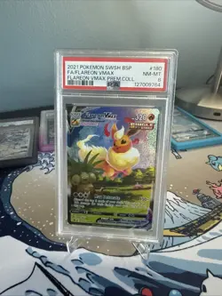Flareon VMAX SWSH180 SWSH: Sword & Shield Promo Cards Holo Psa 8 - Image 1