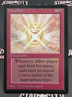 MTG Mana Flare- DAMAGED/CLIPPED -Collectors' Edition Magic the Gathering Card - Image 1