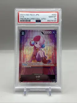 2023 ONE PIECE JAPANESE PREMIUM CARD COLLECTION -UTA- #002 UTA PSA 10 - Image 1