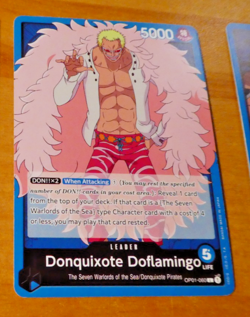 ONE PIECE ENGLISH CARD GAME CARTE CARTE OP01-060 DONQUIXOTE DOFLAMINGO EN MINT - Image 1