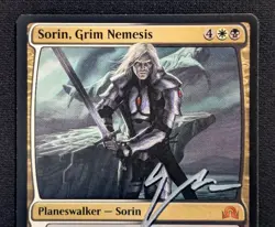 MTG Sorin, Grim Nemesis- Signed -Shadows over Innistrad Magic Card # 251 - Image 3