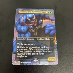 Venom Deadly Devourer 0022 R Foil Borderless Spider-Man Magic The Gathering - Image 1