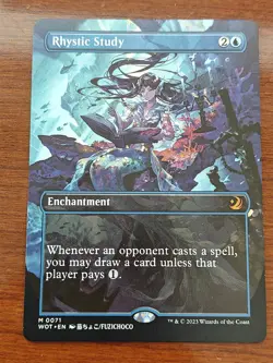 Rhystic Study (Anime Borderless) Wilds of Eldraine: Enchanting Tales Regular NM - Image 1