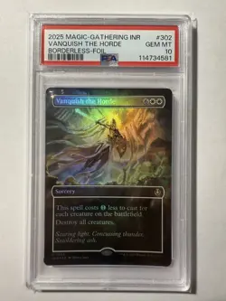 Vanquish the Horde (Borderless) Innistrad Remastered Foil PSA 10 GEM MINT - Image 1