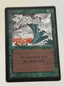 Magic the Gathering MTG Beta Tsunami NM- (Beta Bob) - Image 1