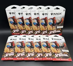 Lot of (12) Magic The Gathering Marvel Spider-Man Booster Pack Factory Sealed - Image 1