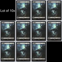 MTG (10) - Final Fantasy - Full Art Basic Land Swamp #302 -o61 - Image 1