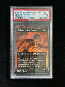 2023 Magic the Gathering MTG Scene Foil #450 Gollum Patient Plotter PSA 9 -TJ68 - Image 1
