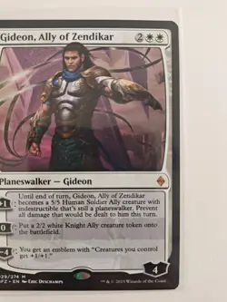 MTG Gideon, Ally of Zendikar Battle for Zendikar 029/274 Regular Mythic - Image 2