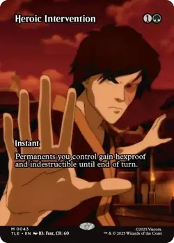borderless HEROIC INTERVENTION 0043 Avatar The Last Airbender MTG Magic - Image 1