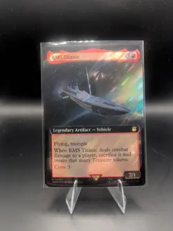 MTG - RMS Titanic - SURGE FOIL EXTENDED ART - Legendary Artifact - WHO 980 - NM - Image 1