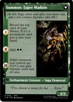 MTG Esper Origins Normal NM FINAL FANTASY Magic 185 - Image 2